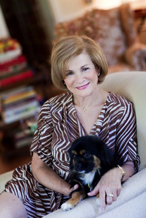 Suellen Gregory with her dog Prunie